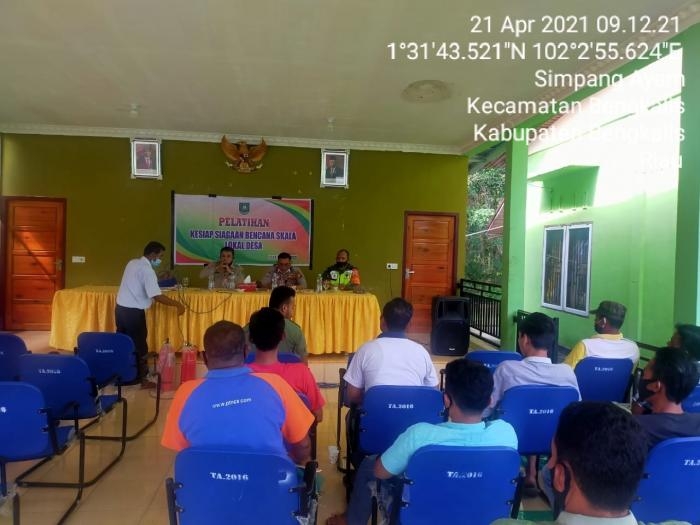 Antisipasi Penyebaran Covid, Personil Koramil 1 Bengkalis Kembali Menggelar Komsos